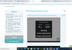 BEZPIECZNI W SIECI - QUIZ