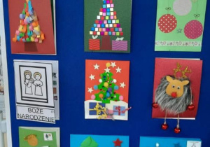 Wystawa kartek bożonarodzeniowych podczas Wielkiego Kolędowania