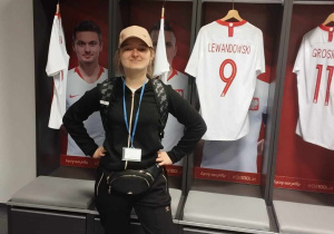 Sandra w szatni piłkarzy