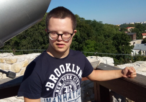 na wieży zamku w Będzinie