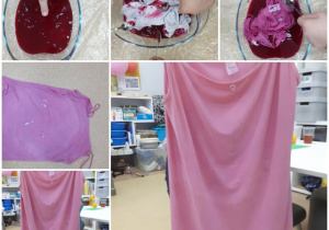 barwniki naturalne - barwienie tkanin sokiem z buraka